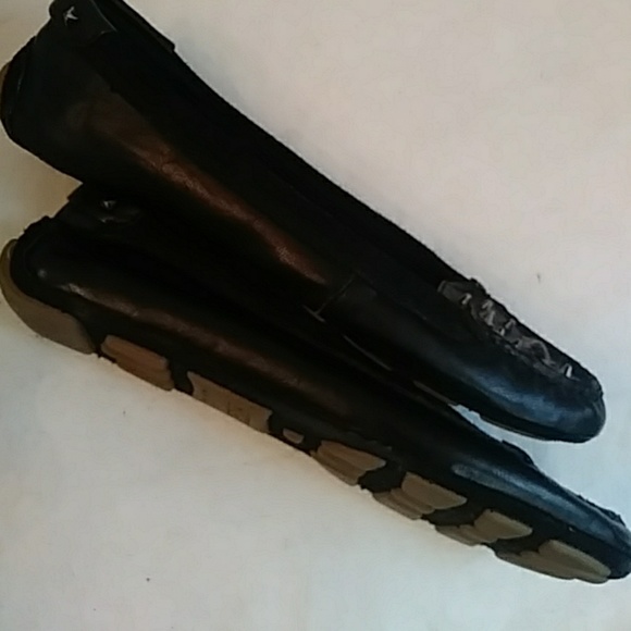 Calvin Klein Jeans black leather moccasins-sz 8 - Picture 2 of 6